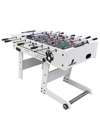 Ambia Garden , Wei&szlig; , Holz , 61x81x122 cm , Torz&auml;hler manuell, seitlicher Balleinwurf, Ballr&uuml;cklauf an beiden Kopfenden, klappbar , Spielwaren, Spieltische, Tischfu&szlig;ball