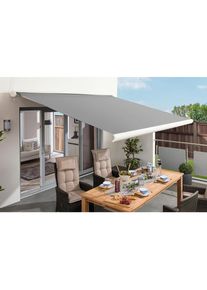 Schw&ouml;ller , Grau , Textil , 300x250 cm , Gartenm&ouml;bel, Sonnenschutz, Markisen, Gelenkarmmarkisen