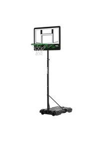 Salta , Gr&uuml;n, Schwarz , Metall , 83x204-254x130 cm , h&ouml;henverstellbar, stabiler Standfu&szlig;, witterungsbest&auml;ndig, Standfu&szlig; mit Rollen , Freizeit, B&auml;lle