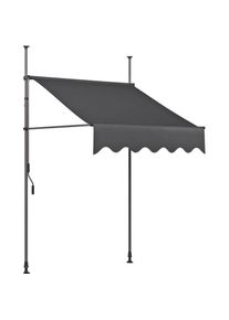 M&Ouml;BELIX M&ouml;belix , Dunkelgrau , Metall, Textil , 200x225-300x120 cm , Gartenm&ouml;bel, Sonnenschutz, Markisen, Klemmmarkisen