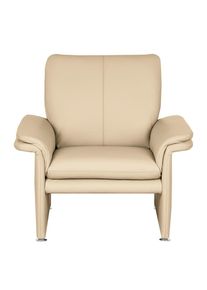 Livetastic , Beige , Leder , Echtleder , Rindleder , 93x90x88 cm , Made in EU , Lederauswahl , Wohnzimmer, Sessel, Polstersessel