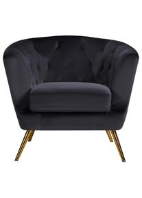 Ti`me Ti'me , Schwarz , Metall, Textil , 89x78x83 cm , Wohnzimmer, Sessel, Polstersessel