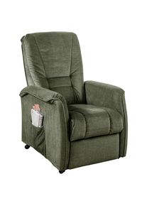 Livetastic , Dunkelgr&uuml;n , Textil , 77x107x88 cm , Stoffauswahl, Relaxfunktion, Netzbetrieb , Wohnzimmer, Sessel, Fernsehsessel