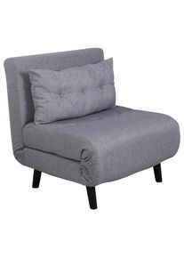 Livetastic , Grau, Schwarz , Metall, Textil , 70x88x80 cm , Wohnzimmer, Sofas & Couches, Schlafsofas, Schlafsessel