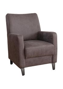 James Wood , Anthrazit , Textil , 74x95x81 cm , Wohnzimmer, Sessel, Polstersessel