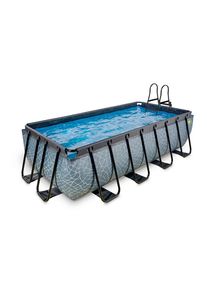 EXIT Toys , Grau , Kunststoff , 200x100x400 cm , T&Uuml;V-gepr&uuml;ft, CE , Pools & Wasserspa&szlig;, Pools, Aufstellpools