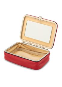 F. Hammann Utensilienetui Lammleder Rot