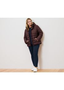 Tchibo - Kurtka pikowana z kapturem - dla pań - rozmiar 52 - kolor: brązowy