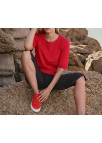 Tchibo - Sweter z delikatnej dzianiny - dla pań - rozmiar S 36/38 - kolor: czerwony