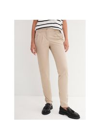bonprix Chinohose schmale Form, mit Bundfalten und praktischen Taschen