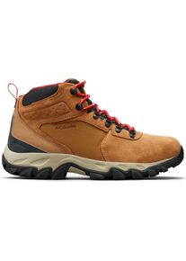 Columbia, Herren, Wanderschuhe, NEWTON RIDGE&acirc;&bdquo;&cent; PLUS II SUEDE WP Men's Wandelschoenen - Elk, Mountain Red - Maat 41.5 (41.5), Braun, Rot