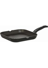WMF Grillpfanne, Schwarz, Metall, 27x27 cm, antihaftbeschichtet, Kochgeschirr, Pfannen, Grillpfannen