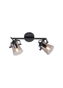 JUST LIGHT, Wandleuchte &raquo;TINULA&laquo; E14 1 Stk. ExklusiveE14, schwarz,
