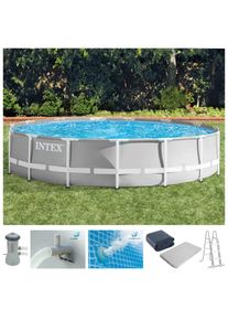 Intex, Framepool &raquo;Prism Frame &laquo; 5-tlg., &Oslash;xH: 457x107 cm, grau, &Oslash;/B/H/L: 457 cm x Breite x H&ouml;he 107 cm x L&auml;nge