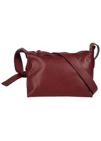CLUTY, Damen, Umh&auml;ngetasche echt Leder, Made in Italy, rot, B/H/T: 26 cm x 18 cm x 12 cm onesize, H&ouml;he 18 cm x Breite 26 cm x Tiefe 12 cm
