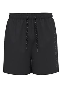 Bugatti, Herren, Badeshorts &raquo;Ramon&laquo; Tonal reflektiv Logoprint auf dem linken Bein, black, S - N-Gr, Badeshorts Bugatti