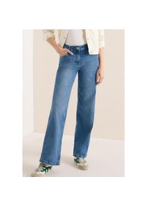 Cecil, Damen, Weite Jeans &raquo;Style Toronto&laquo; oben Slim Fit, mit Stretch, light blue washed, 30 - L&auml;nge 30, Jeans f&uuml;r Damen von Cecil
