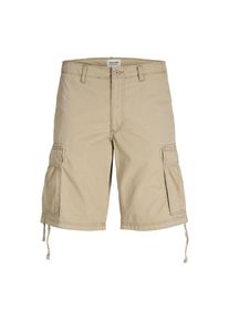 Jack & Jones Jack & Jones, Herren, Cargohose &raquo;JPSTCOLE FRANK CARGO SHORT MID SN&laquo; mit Seitentaschen, Crockery, S - N-Gr, Herrenshort von Jack & Jones