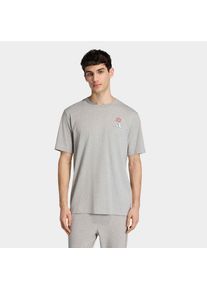 adidas Sportswear, Herren, T-Shirt &raquo;EARTH DAY GRAFIK&laquo;, Medium Grey Heather, L, Basketballshirt mit Earth Day Motiv f&uuml;r eine Botschaft mit Style.
