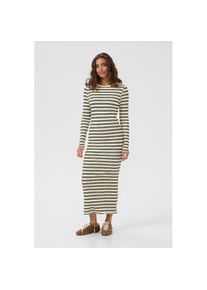 Saint Tropez, Damen, Shirtkleid &raquo;OlaliaSZ LS Dress&laquo; Ohne Taschen, Ice Black Stripe, M - N-Gr, Wadenlanges Jerseykleid von Saint Tropez