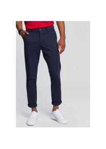Jack & Jones Jack & Jones, Herren, Chinohose &raquo;JPSTMARCO mit schmalem Bein und pflegeleichtem Stoff&laquo; washed, modisch, schmal, Baumwollmischung, navy blazer, 32 - 