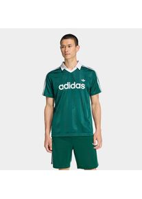 adidas originals, Herren, T-Shirt &raquo;ARCHIVE COLLAR ENGINEERED TRIKOT&laquo;, Collegiate Green, L, Jersey mit normaler Passform aus einem bequemen 