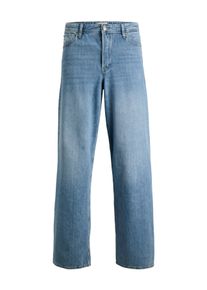 Jack & Jones Relax-fit-Jeans JACK & JONES "JJIDAVE JJORIGINAL SQ 081 SN", Herren, Gr. 38, L&auml;nge 34, light blau used, Denim/Jeans, Obermaterial: 100% Baumwolle, Abriebeffekte, weit kn&ouml;chellang, Jeans Relax-fit-Jeans