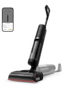 DREAME Nass-Trocken-Sauger "H15 Pro, 21.000 Pa Saugkraft, GapFree,180-Design, Selbstreinigung", schwarz, B:27,5cm H:116cm T:27,9cm, Mehrzwecksauger, Triple-Edge-Reinigung, TangleFree, App-Control, Hei&szlig;lufttrocknung, Nass-Trocken-Sauger