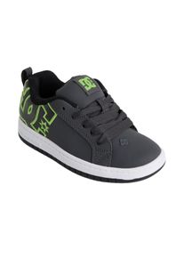 Sneaker DC Shoes "Court Graffik", M&auml;dchen, Gr. 5,5(36,5), grau, schwarz, wei&szlig;, Obermaterial:Obermaterial: Leder / Futter: Textil / Au&szlig;ensohle: Gummi;, Schuhe Sneaker
