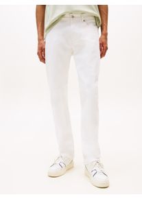 Slim-fit-Jeans Tommy Jeans "Ryan Regular Slim Straight", Herren, Gr. 33, L&auml;nge 32, wei&szlig; (denim wei&szlig;), Denim/Jeans, Obermaterial: 99% Baumwolle, 1% Elasthan, slim fit lang, Jeans Slim-fit-Jeans, Slim‑Straight‑Jeans aus hochwertigem Denim regul&auml;rer Leibh&ouml;he
