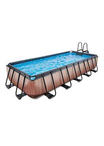 EXIT Toys , Braun , Kunststoff , 250x100x540 cm , T&Uuml;V-gepr&uuml;ft, CE , Pools & Wasserspa&szlig;, Pools, Aufstellpools