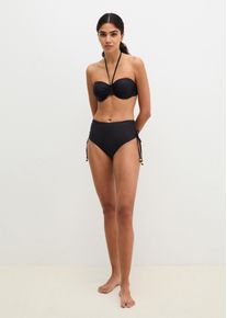 Marc O'Polo Bikini-Hose MARC O'POLO "Abstract Floral AOP", Damen, Gr. XL (46), N-Gr, schwarz, Obermaterial: 84% Polyamid, 16% Elasthan, Badehosen Bikini-Hose