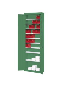 Mauser Magazijnkast, zonder magazijnbakken, h x b x d = 2150 x 680 x 280 mm, eenkleurig, groen