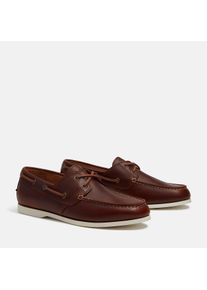 Bootsschuh Timberland "CEDAR BAY ESSENTIAL BOAT SHOE", Herren, Gr. 47,5, braun (rst full grain), Leder, Schuhe Bootsschuh, aus Leder