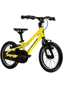 Kinderfahrrad KROSS "KROSS Kinderrad Lightweight Liftie 14" gelb" Gr. 18, gelb (gelb, gelb), Fahrr&auml;der, Kinder, 18cm, 14 Zoll (35,56cm) hinten: 14 Zoll (35,56cm), Kinderfahrrad