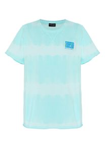 Print-Shirt Chiemsee, Jungen, Gr. 158/164, blau (tropical breeze), 100% Baumwolle, Rundhals, Shirts Print-Shirt