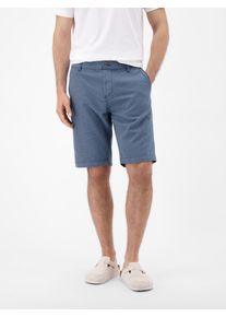 Chinoshorts Lerros "Flexible Chino Bermuda in Strukturqualit&auml;t", Herren, Gr. 34, blau night, 98% Baumwolle, 2% Elasthan, Hosen Chinoshorts