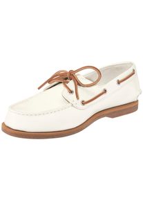 Bootsschuh Timberland "CEDAR BAY ESSENTIAL BOAT SHOE", Damen, Gr. 40, natural f grain, Leder, Schuhe Bootsschuh, aus Leder