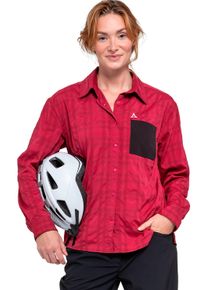 Sch&ouml;ffel Shirtbluse SCH&Ouml;FFEL "Blouse Style Jalpuh WMS", Damen, Gr. 38, rot (merlot), Obermaterial: 78% Polyester, 17% Nylon, 5% Elasthan, Blusen Shirtbluse, f&uuml;r Radsport, aus Polyester, Nylon und Elasthan