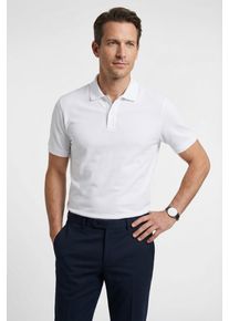 Poloshirt OLYMP "Casual", Herren, Gr. M, wei&szlig;, Piqu&eacute;, Obermaterial: 100% Baumwolle, Shirts Poloshirt