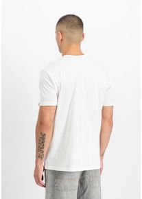 T-Shirt Alpha Industries "Scorpion T-Shirt", Herren, Gr. S, wei&szlig;, Obermaterial: 100% Baumwolle, Shirts T-Shirt