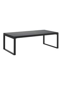 Ambia Garden Loungetisch, Anthrazit, Metall, Glas, rechteckig, U-Form, 120x39x60 cm, Gartenm&ouml;bel, Gartentische