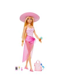 Barbie, Anziehpuppe &raquo;Blonde mit Badeanzug und Strand-Accessoires&laquo;, bunt,
