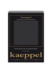 Kaeppel, Spannbettlaken &raquo;Single Jersey Mako Elasthan&laquo; aus 97% Baumwolle und 3% Elasthan, titanium, Jersey-Elasthan, Obermaterial: 97% Baumwolle, 3% 