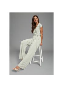 Laura Scott, Damen, Jumpsuit mit eleganter Wickeloptik und G&uuml;rtel, salbei, 44 - N-Gr, Eleganter Jumpsuit von Laura Scott