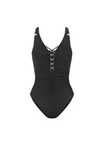 Triumph, Damen, Badeanzug &raquo;Summer Twist OP 04&laquo; Eleganz und Komfort, BLACK, 48 - Cup D, Gef&uuml;tterter Badeanzug mit Quick-dry Cups