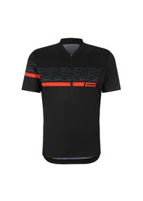 Ziener, Herren, Radtrikot &raquo;NEMIC-Z&laquo;, black.orangered, 60, Optimale Bewegungsfreiheit durch elastisches Obermaterial.