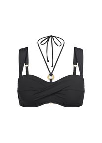 Triumph, Damen, Balconette-Bikini-Top &raquo;Summer Twist DP&laquo; Eleganz und Komfort, schwarz, 42 - Cup D, Gepolstertes Bikinioberteil