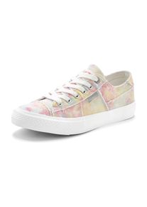 ELBSAND Dames Sneaker in batik ,maat 43, Witt, 100% Textiel