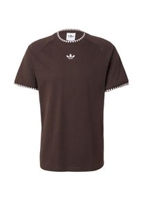 adidas originals, M&aelig;nd, Bluser & t-shirts, M&oslash;rkebrun / Hvid, St&oslash;rrelse L